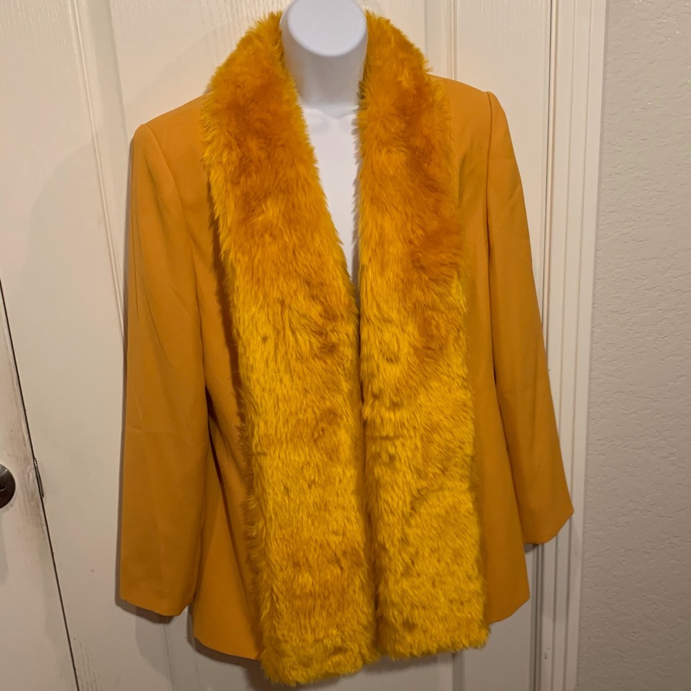 Vintage Mustard Yellow Suit Jacket